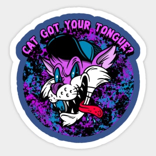 Cat Got Your Tongue? Graphic Sticker